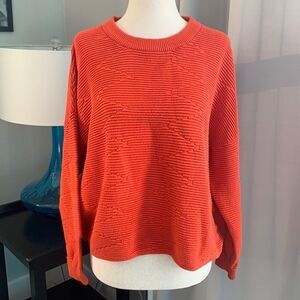 Sz L drop shoulder crew neck crop sweater H&M Divided